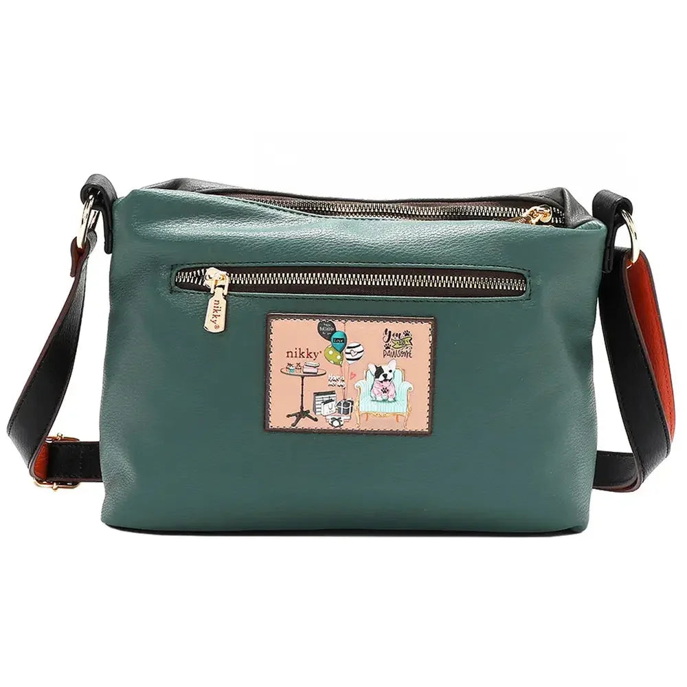 Nicole Lee USA Eco-Leather Adjustable Strap Crossbody Bag - FloofChonk