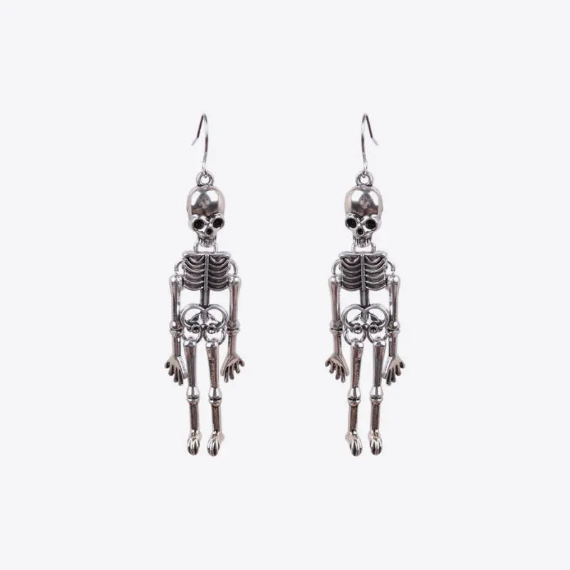 Skeleton Alloy Earrings - FloofChonk