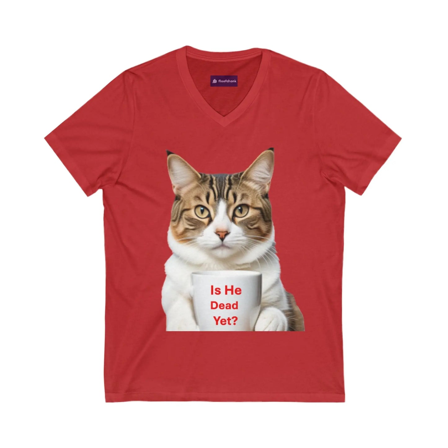 Cat V-Neck Tee - Funny Cat Lover Gift Printify