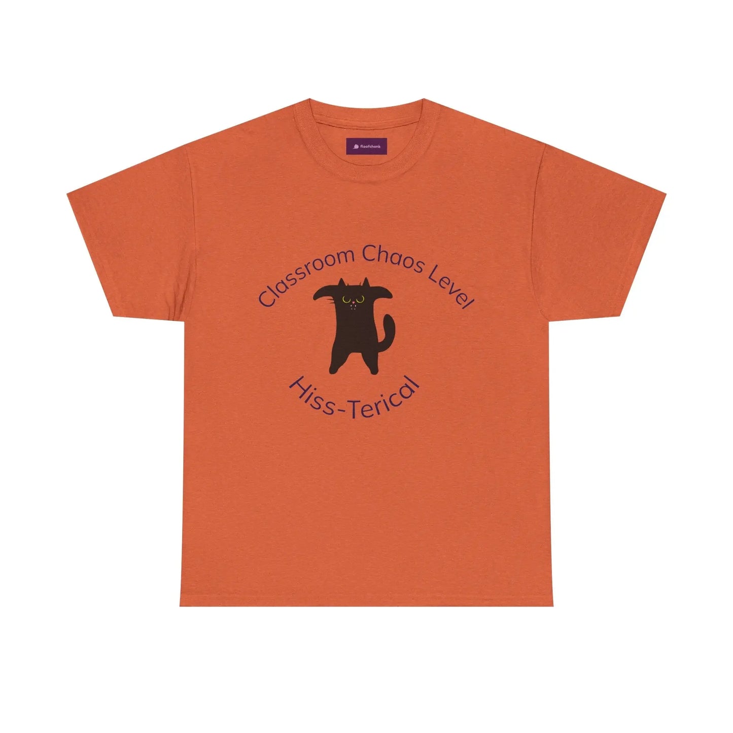 Classroom Chaos Cat Tee – Teacher Humor Cotton Tee - FloofChonk
