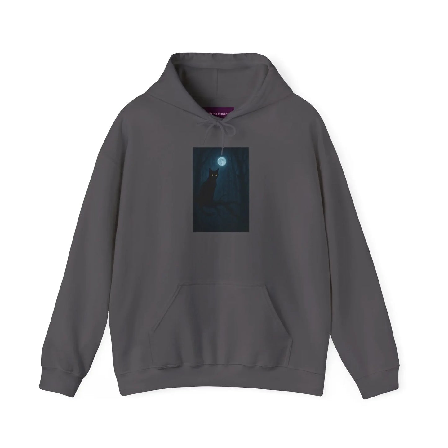 Mystical Cat Hoodie, Cozy Sweatshirt for Cat Lovers, Halloween Wear, Gift for Animal Lovers, Comfortable Casual Fashion - FloofChonk