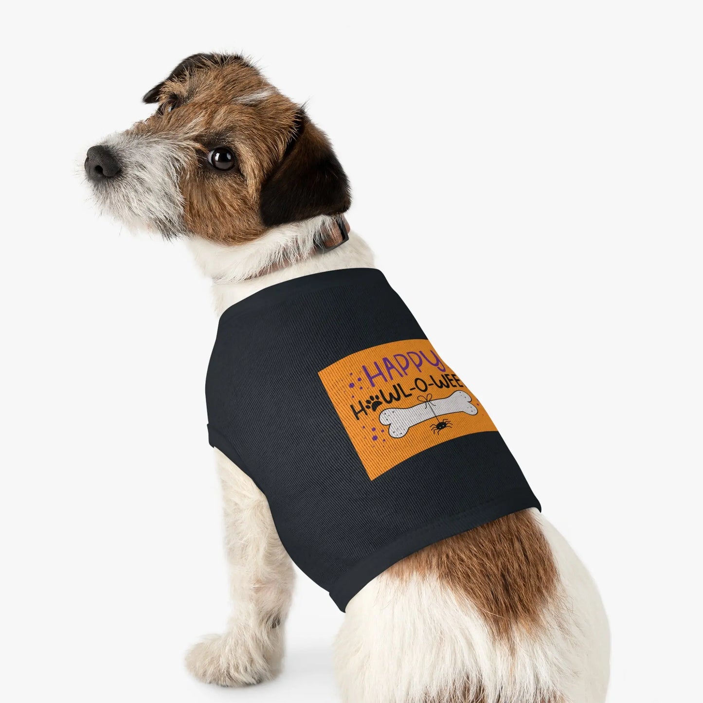 Halloween Pet Tank Top | Happy Howl-o-ween Costume for Dogs, Pet Apparel, Cute Dog Outfit, Festive Pet Clothing, Holiday Gift for Dog Lovers Printify