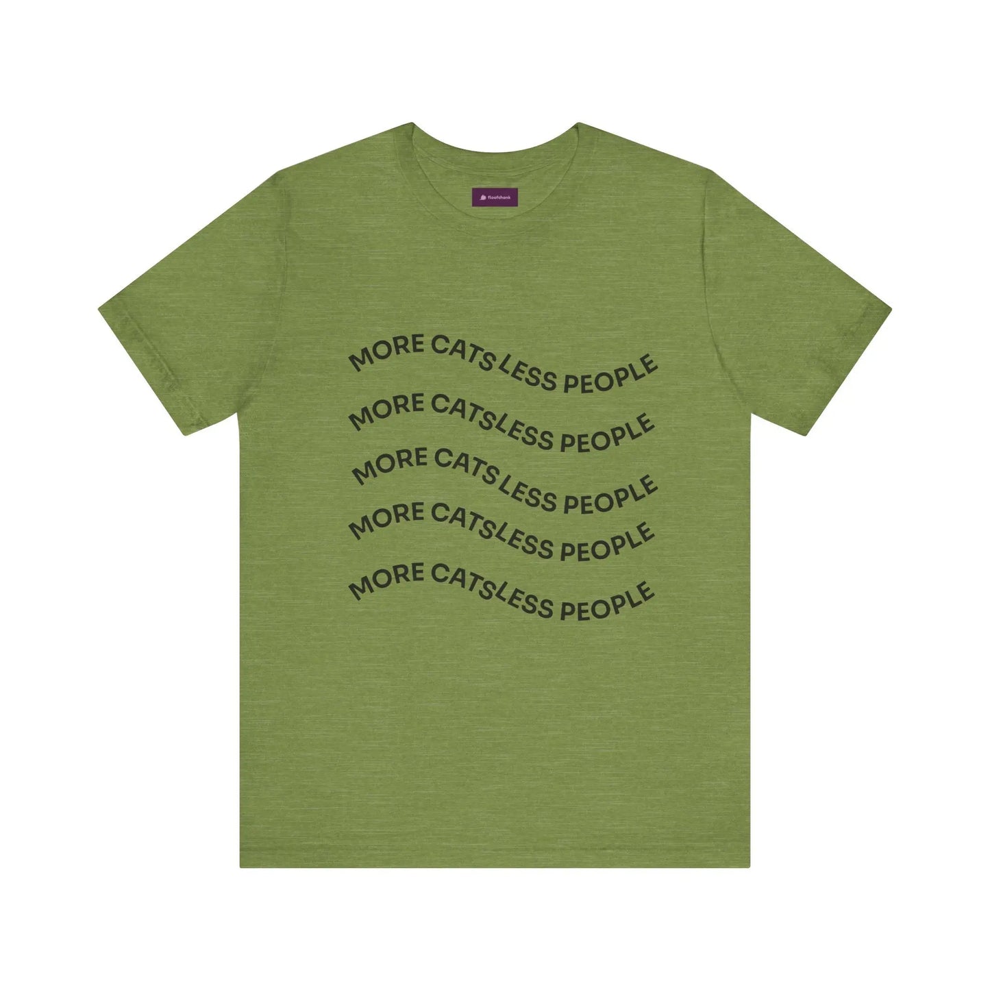 More Cats Less People Cats Graphic Tee - Unisex Jersey Shirt Printify