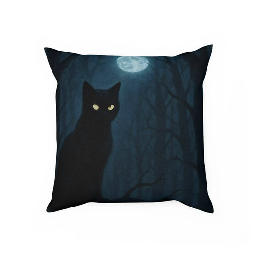 Mystical Cat Cushion - Halloween Decor, Cozy Home Accent, Gift for Cat Lovers, Witchy Vibes, Dark Aesthetic Pillow, Decorative Throw Pillow, - FloofChonk