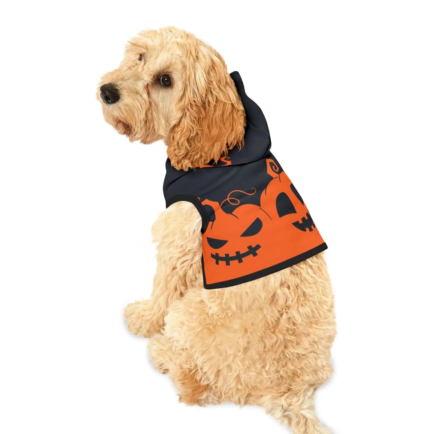 Halloween Pumpkin Pet Hoodie - FloofChonk