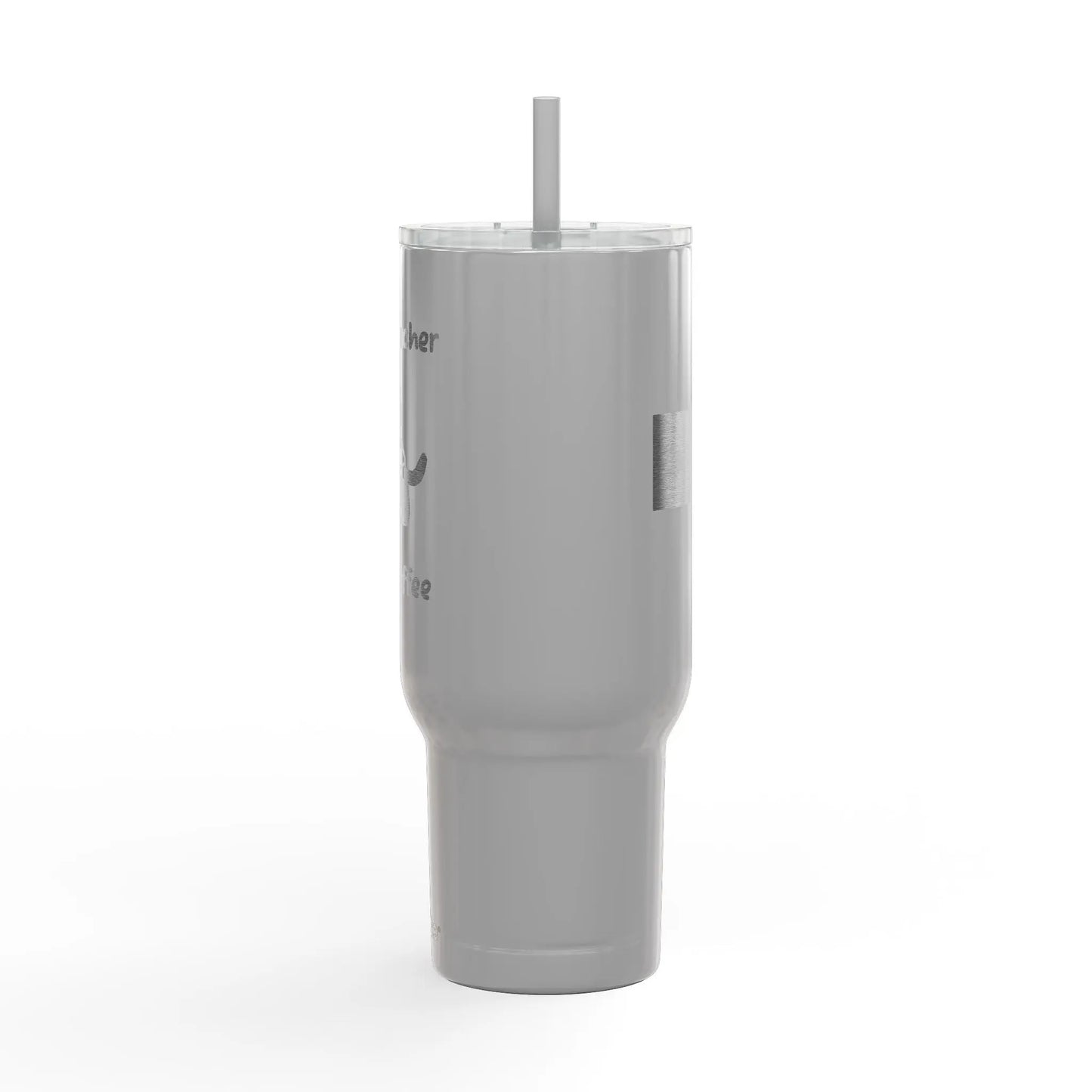 "Half Teacher Half Coffee" Insulated Tumbler Printify