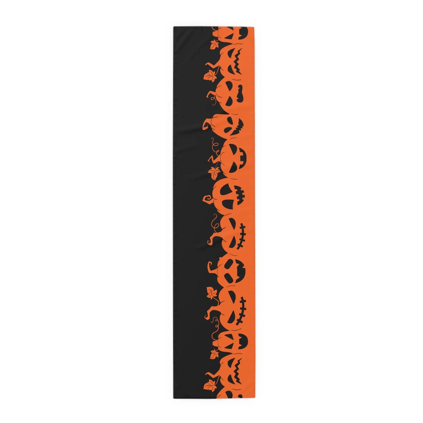 Halloween Table Runner with Pumpkins, Spooky Home Decor, Autumn Dining, Halloween Party, Halloween Table Decor, Seasonal Table Runner - FloofChonk