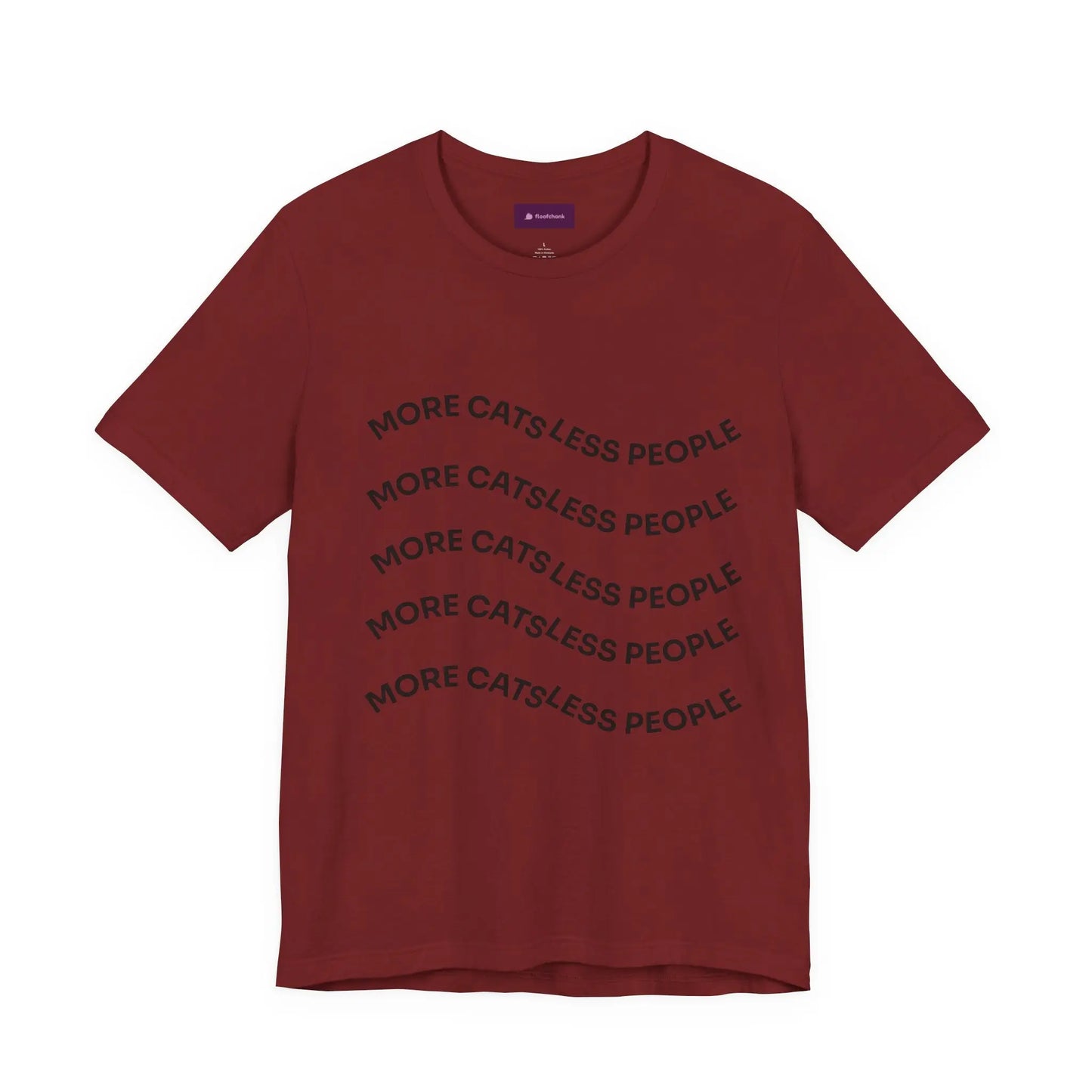 More Cats Less People Cats Graphic Tee - Unisex Jersey Shirt Printify