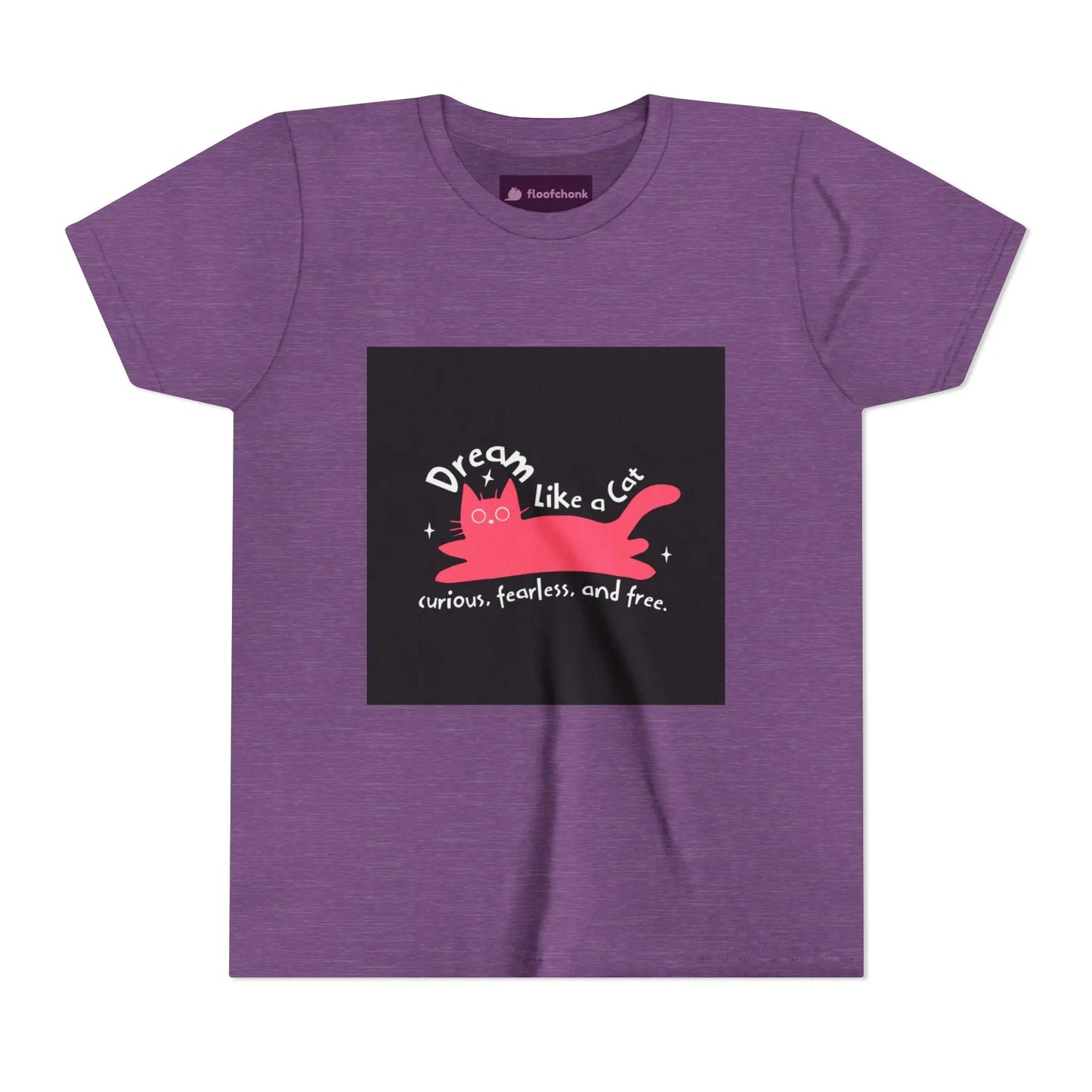 Dream Like a Cat Youth Tee - Fun Cat Design, Perfect Gift for Kids, Birthday Present, Cat Lovers, Inspirational Apparel Printify