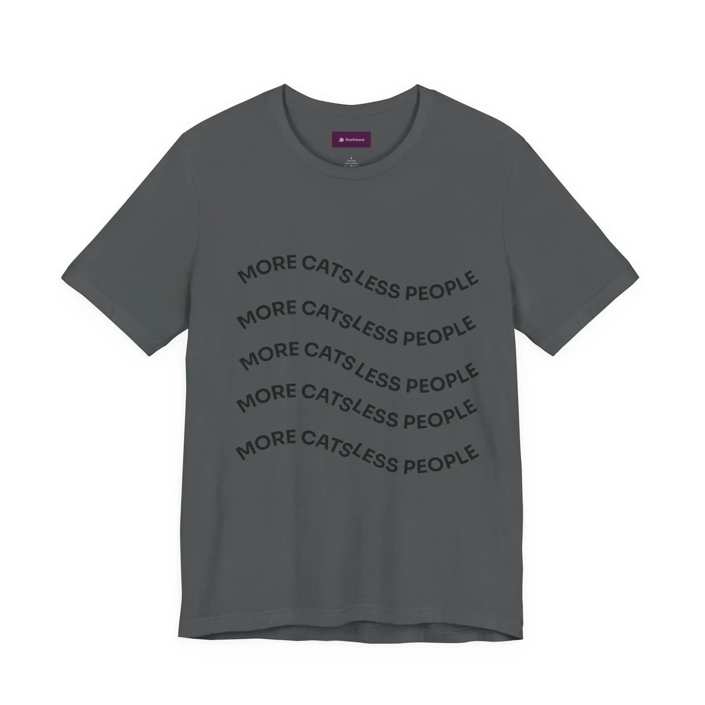 More Cats Less People Cats Graphic Tee - Unisex Jersey Shirt Printify