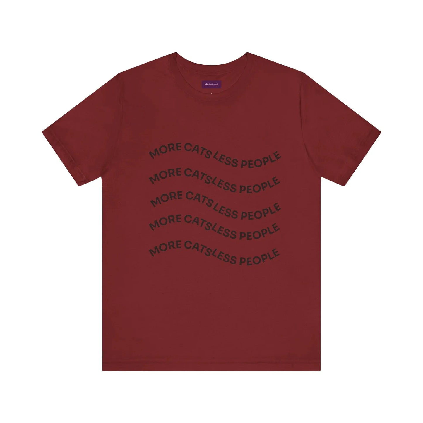 More Cats Less People Cats Graphic Tee - Unisex Jersey Shirt Printify