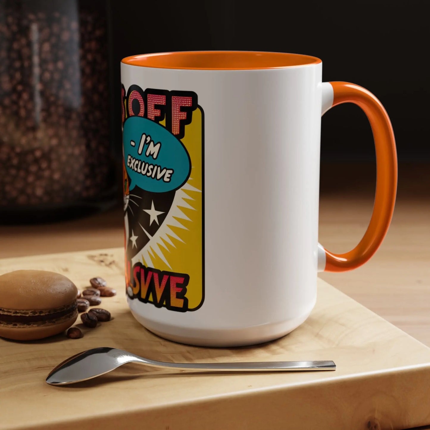 Exclusive Cat Coffee Mug - Paws Off Design, Funny Mugs - FloofChonk Exclusive Printify