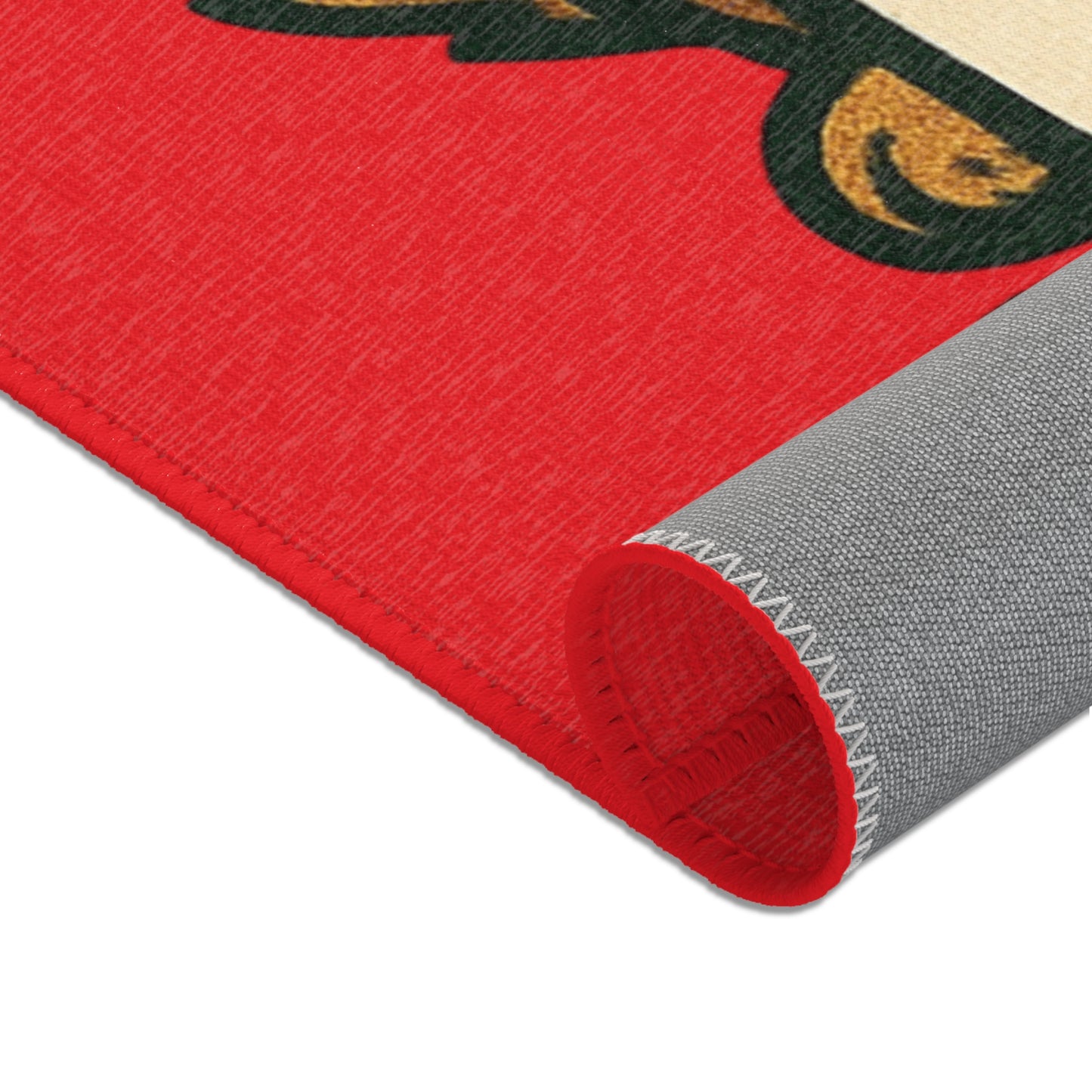 Christmas Cat Area Rug — ‘Nice, Naughty’ Funny Holiday Doormat Printify