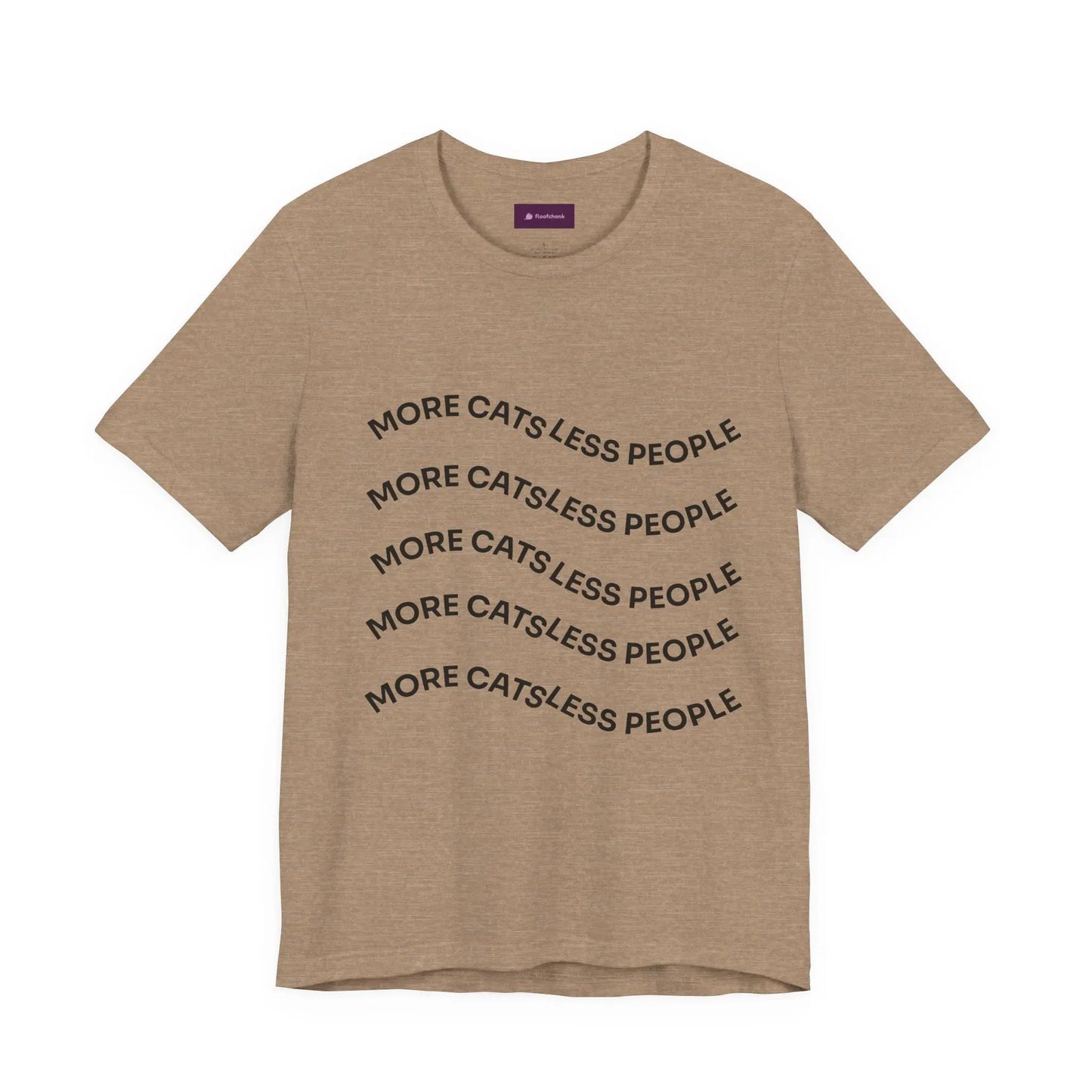 More Cats Less People Cats Graphic Tee - Unisex Jersey Shirt Printify