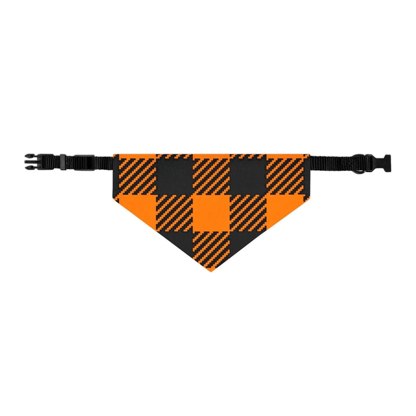 Pet Bandana Collar - Halloween Plaid Style - FloofChonk