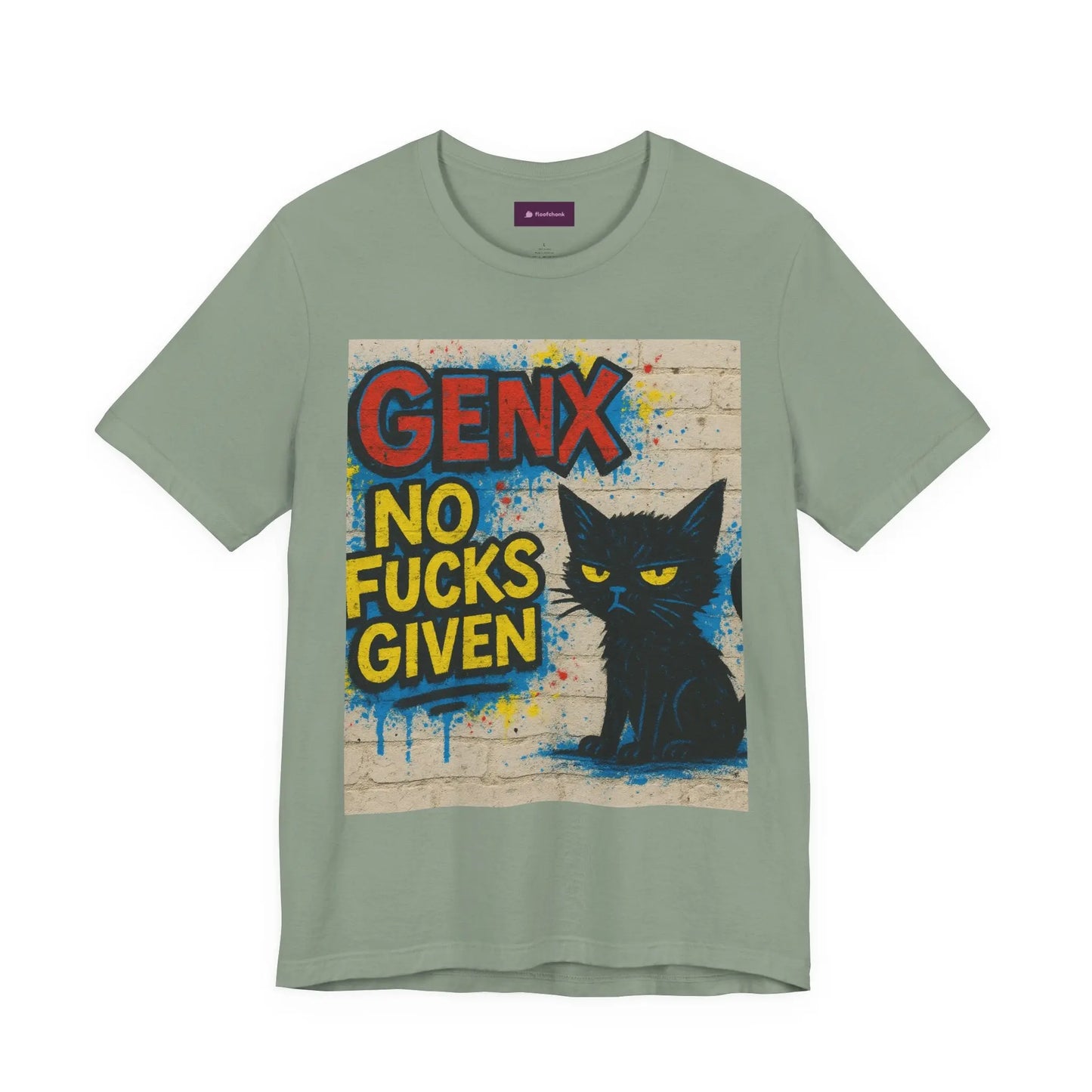 Graphic Cat Tee - Unisex Jersey Short Sleeve T-Shirt for Cat Lovers Printify