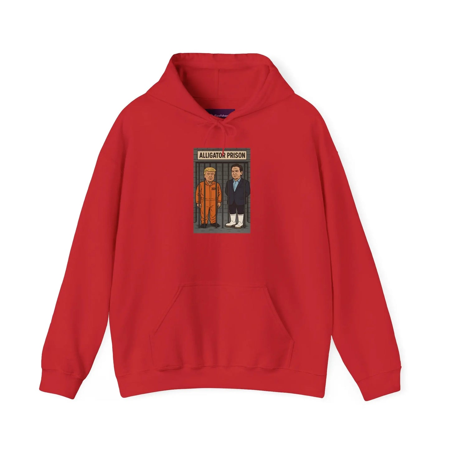 Trump Prison Humor Hoodie - Funny Unisex Sweatshirt, Gift for Friends, Unique Prisoner Design, Cozy Casual Wear, Perfect for Gifting Printify
