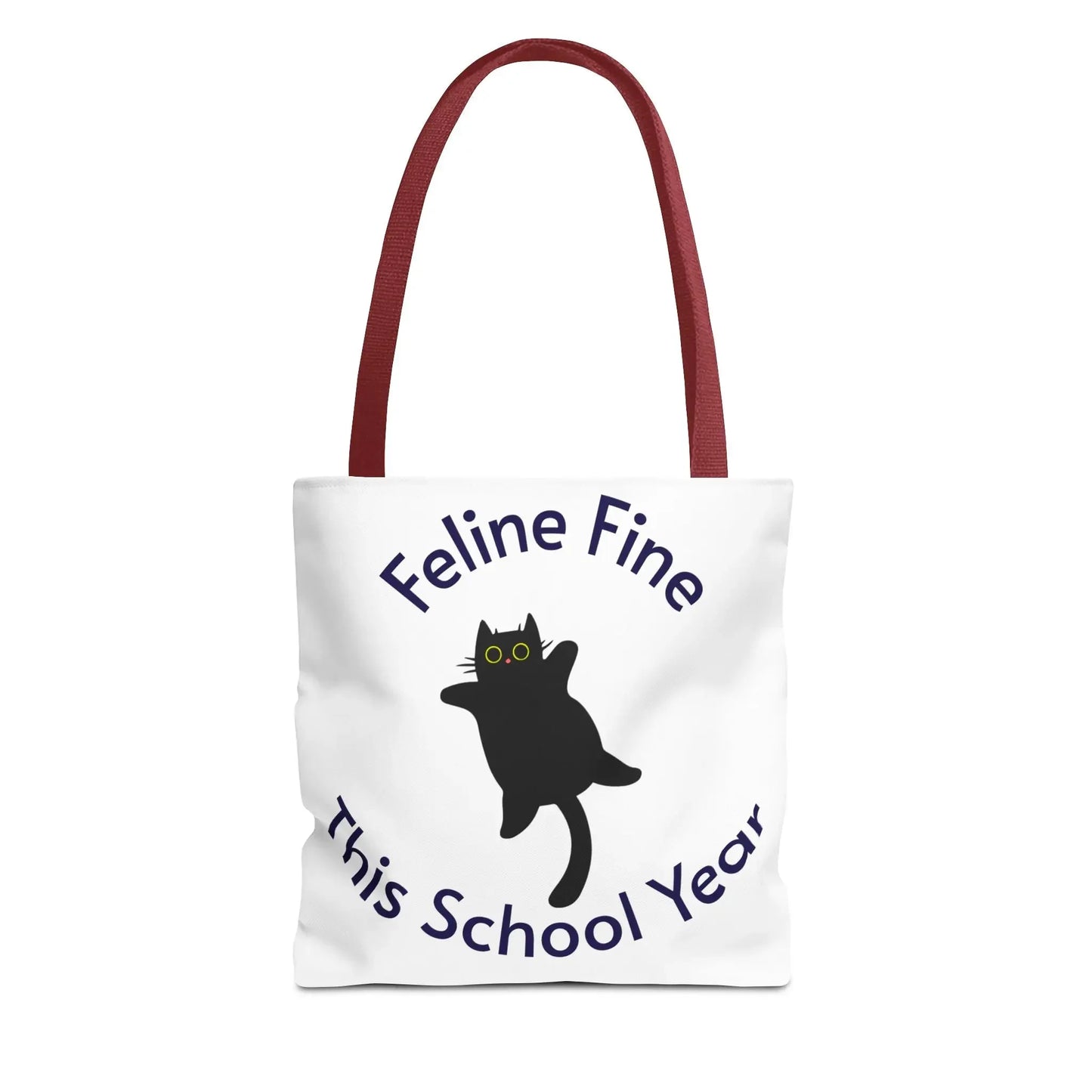 Teacher Tote Bag - Feline Fine This School Year - FloofChonk