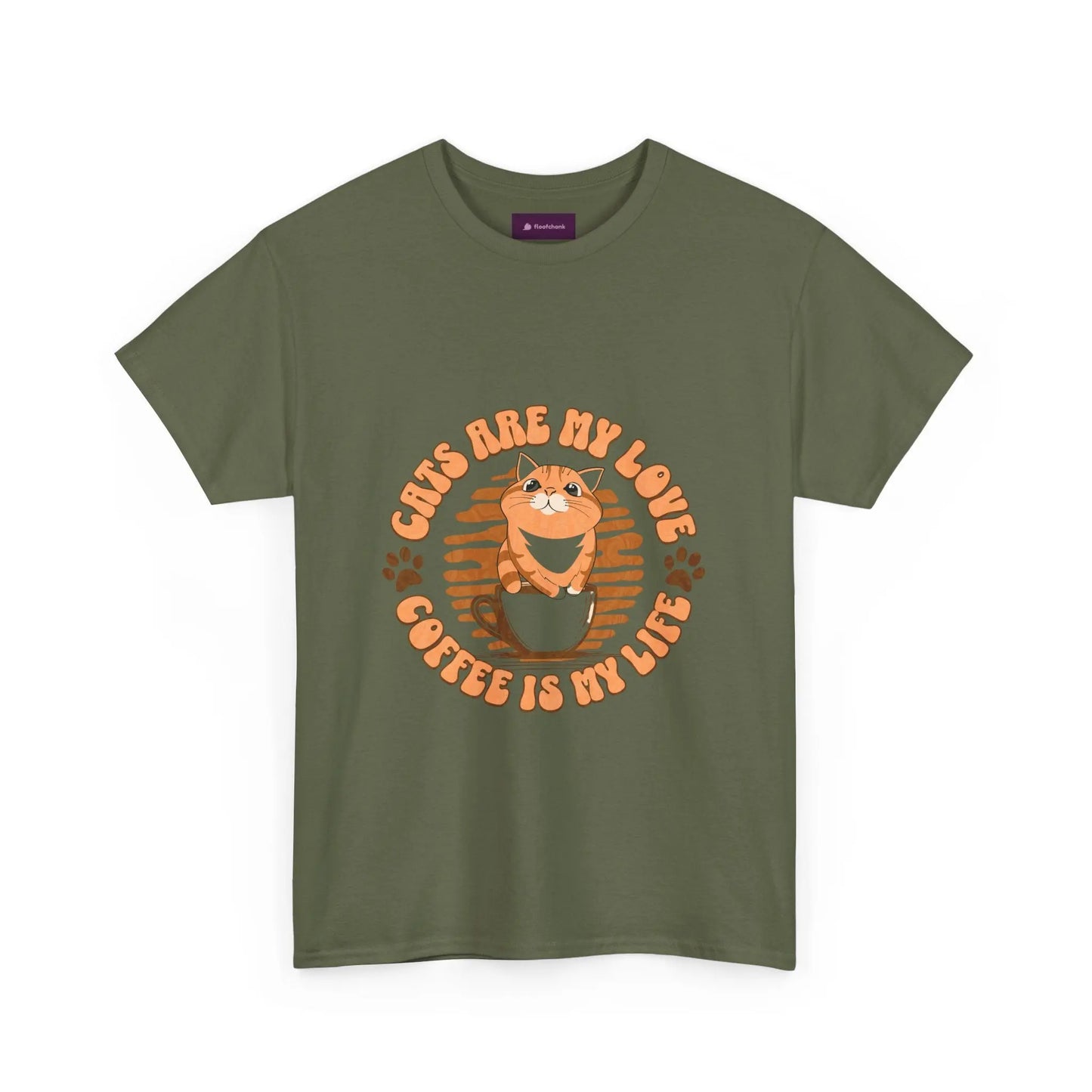 Retro Coffee Tee, Funny Cat Lover Shirt, Gift for Pet Owners, Cute Graphic Tee, Inspirational Animal Apparel Printify