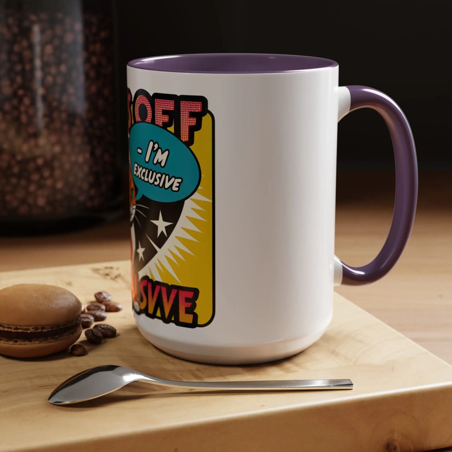 Exclusive Cat Coffee Mug - Paws Off Design, Funny Mugs - FloofChonk Exclusive Printify