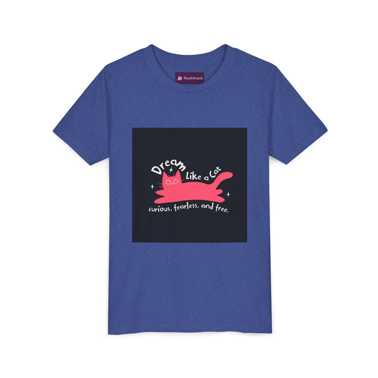 Dream Like a Cat Youth Tee - Fun Cat Design, Perfect Gift for Kids, Birthday Present, Cat Lovers, Inspirational Apparel Printify