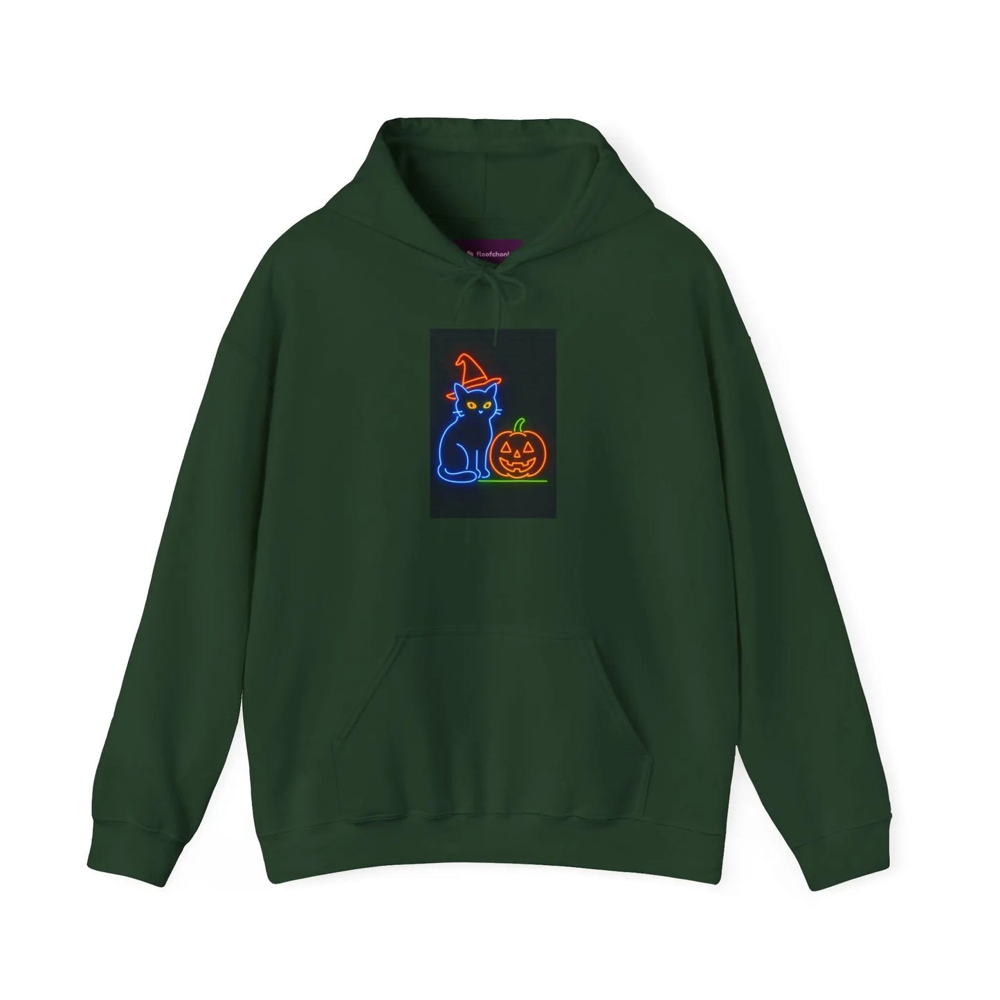 Halloween Cat Hoodie, Cozy Fall Apparel, Spooky Season Outfit, Gift for Cat Lovers, Unisex Sweatshirt, Halloween Sweatshirt, Cat Lover Gift,