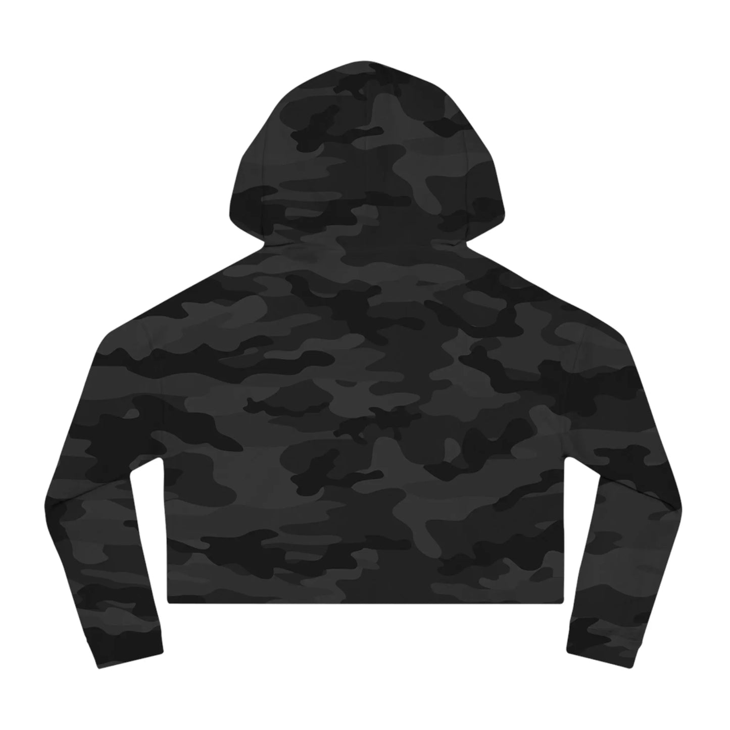 Cat Lover's Cropped Hoodie - Pam-pawing Through the Universe Printify