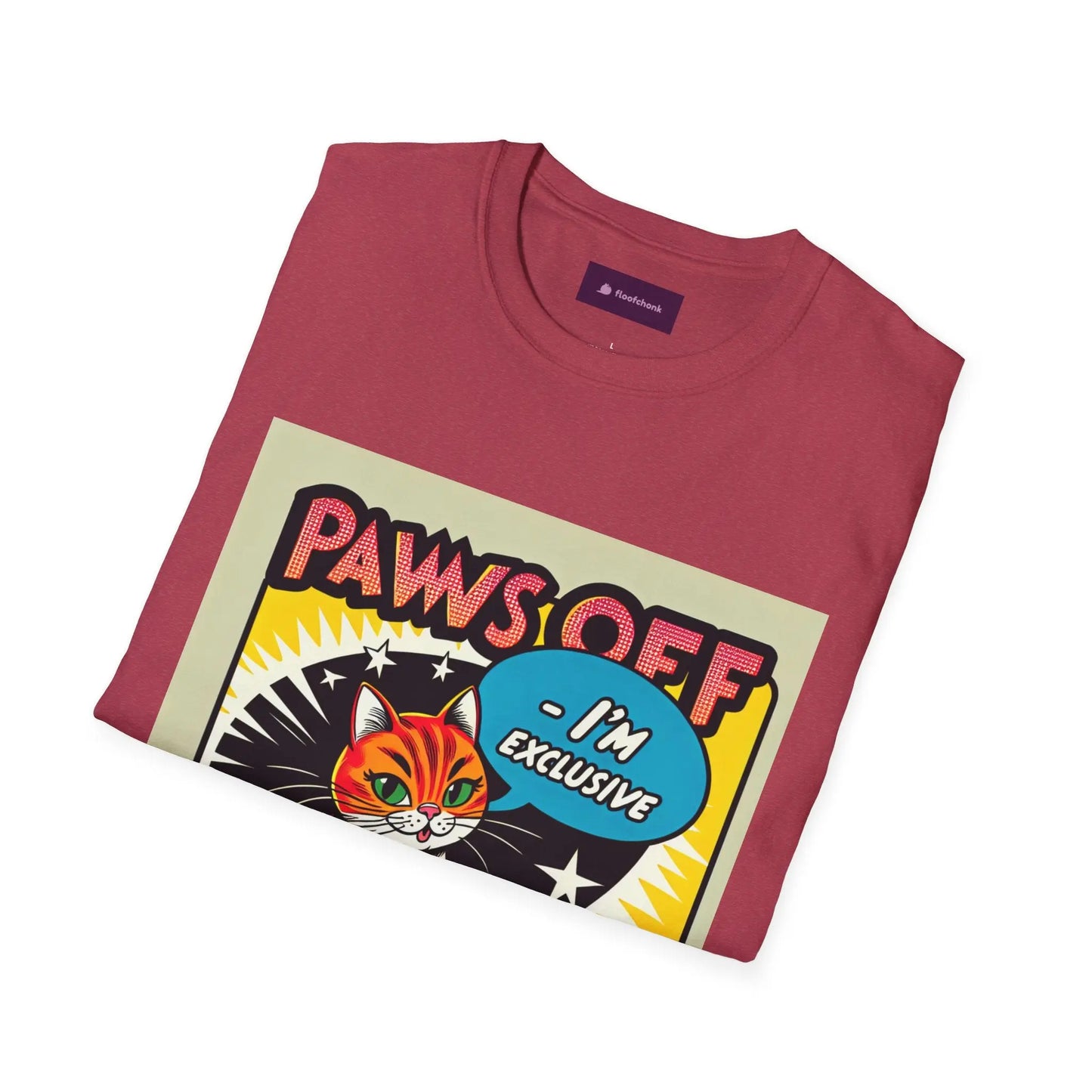 I'm Exclusive, Paw Off Cat Design Unisex T-Shirt Printify