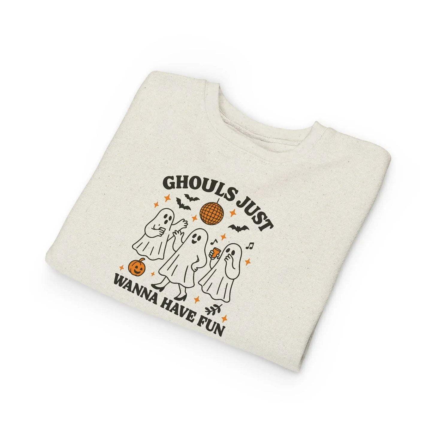 Toddler Ghostly Fun Sweatshirt - Cute Childrens Halloween Apparel - FloofChonk