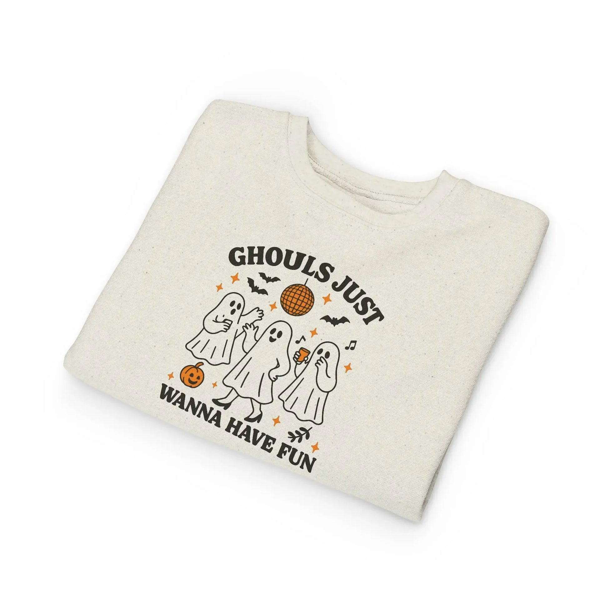 Toddler Ghostly Fun Sweatshirt - Cute Childrens Halloween Apparel - FloofChonk