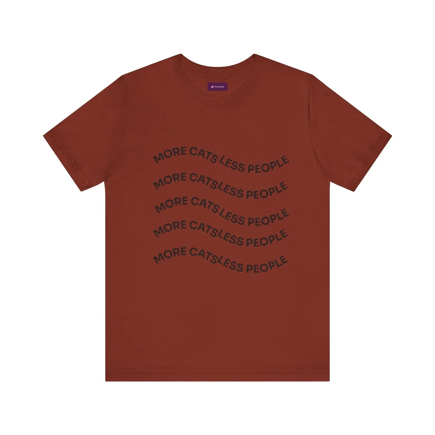 More Cats Less People Cats Graphic Tee - Unisex Jersey Shirt - FloofChonk