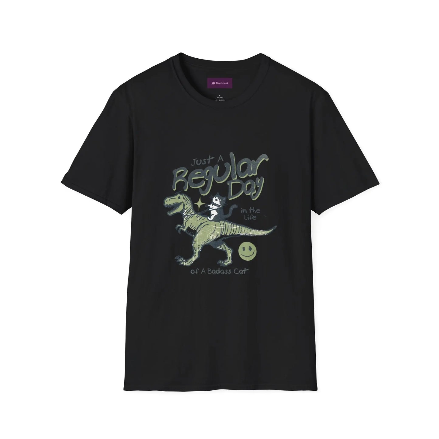 Dinosaur Graphic Tee - Unisex Softstyle T-Shirt for Kids and Adults Printify