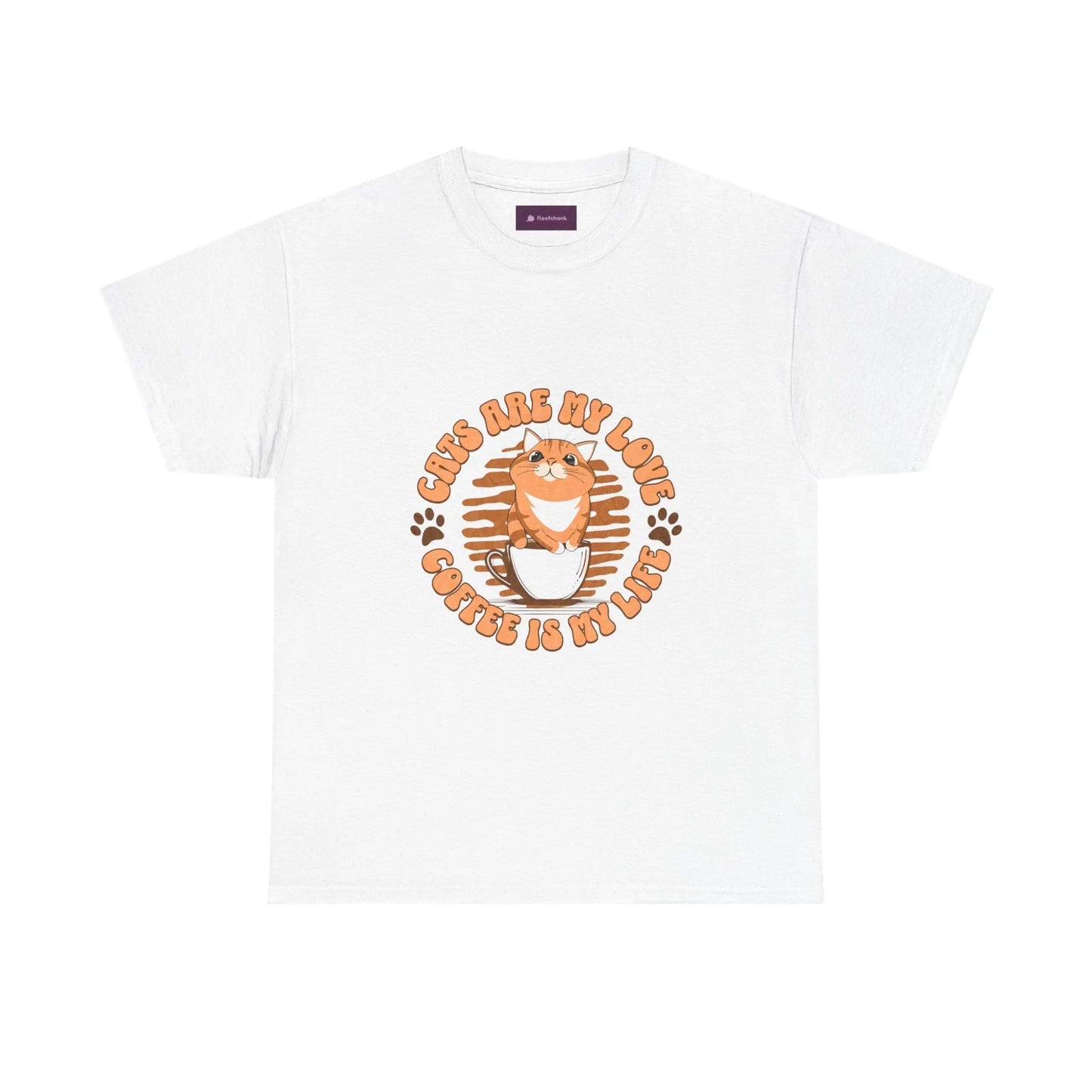 Retro Coffee Tee, Funny Cat Lover Shirt, Gift for Pet Owners, Cute Graphic Tee, Inspirational Animal Apparel Printify