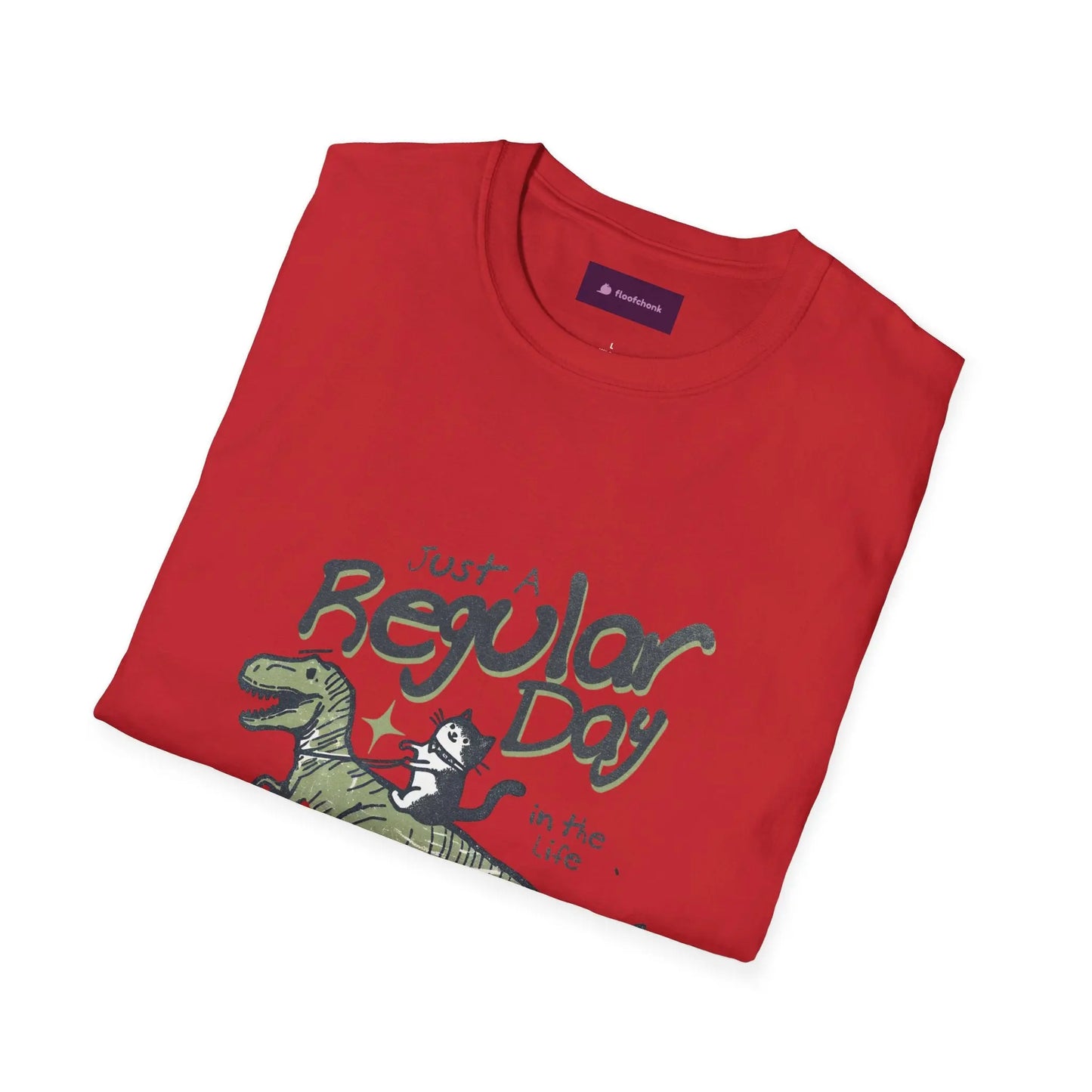 Dinosaur Graphic Tee - Unisex Softstyle T-Shirt for Kids and Adults Printify