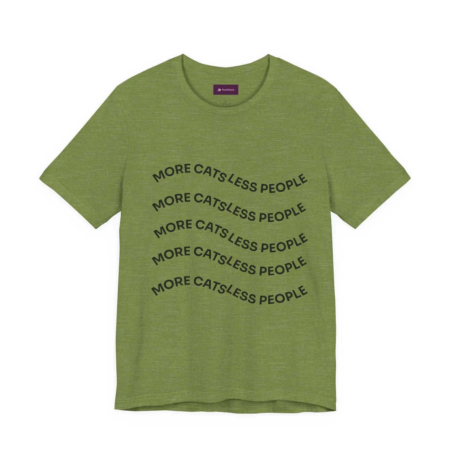 More Cats Less People Cats Graphic Tee - Unisex Jersey Shirt Printify
