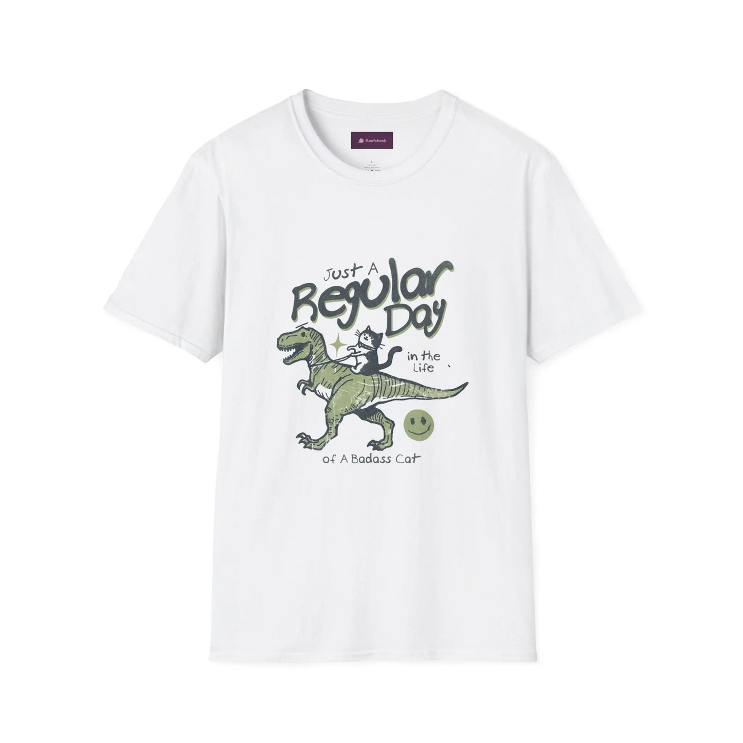 Dinosaur Graphic Tee - Unisex Softstyle T-Shirt for Kids and Adults Printify