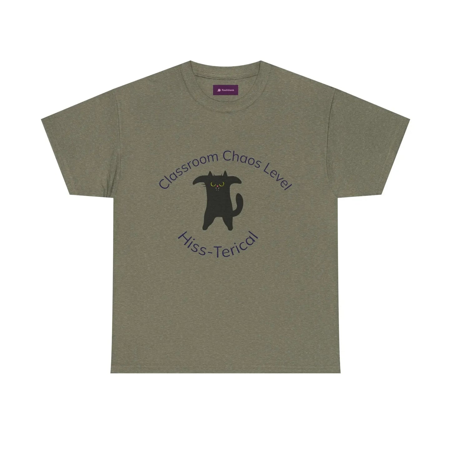 Classroom Chaos Cat Tee – Teacher Humor Cotton Tee - FloofChonk