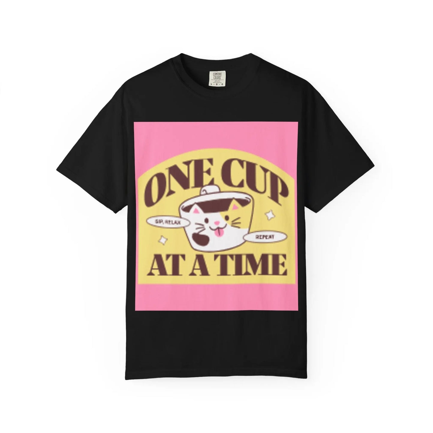 Cute Cat Retro Coffee T-Shirt, Funny Cat Lover Tee, Gift for Pet Owners, Coffee Addict Shirt, Unisex Funny Tee Printify
