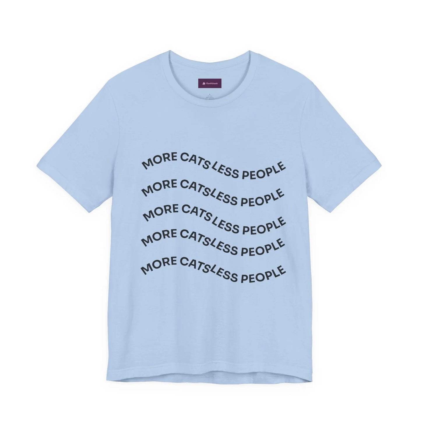 More Cats Less People Cats Graphic Tee - Unisex Jersey Shirt Printify