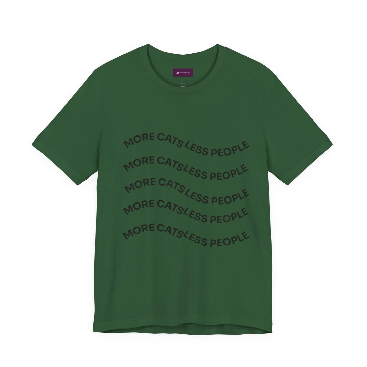 More Cats Less People Cats Graphic Tee - Unisex Jersey Shirt Printify