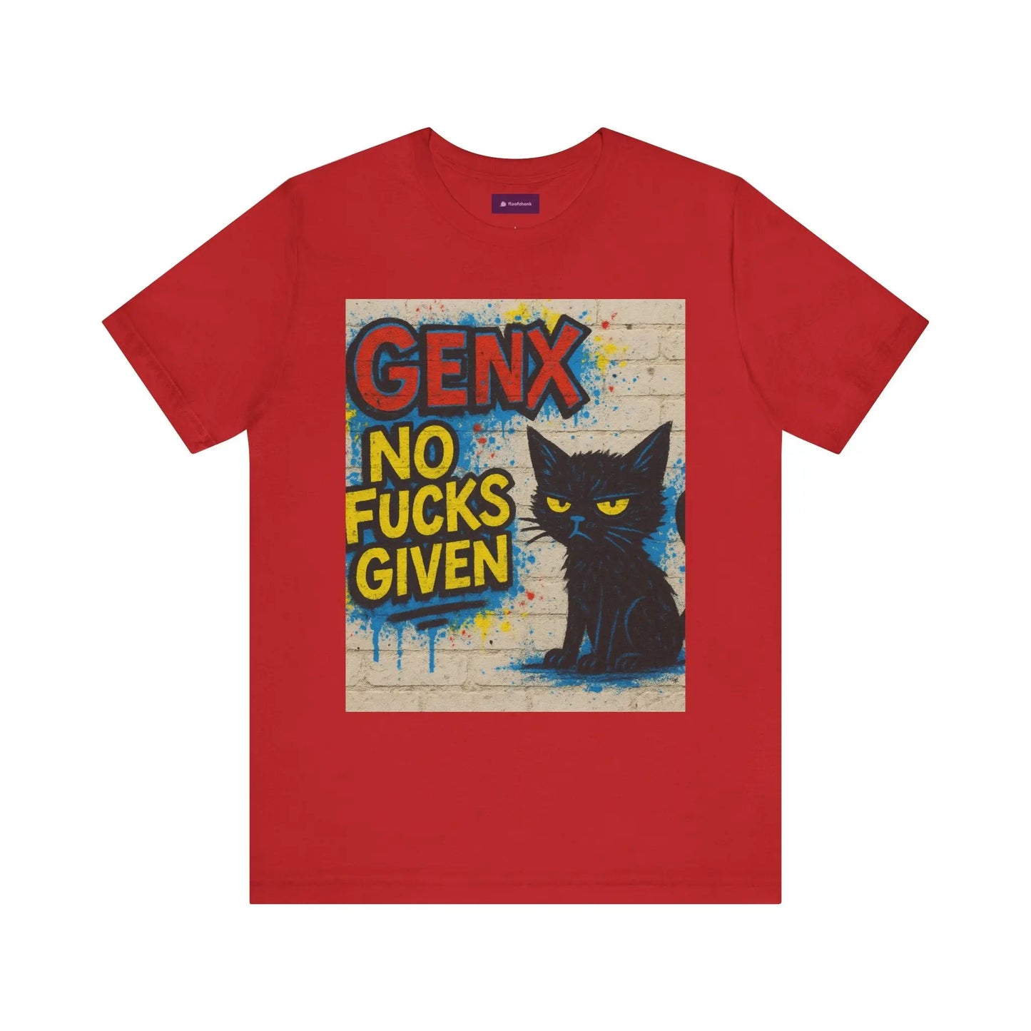 Graphic Cat Tee - Unisex Jersey Short Sleeve T-Shirt for Cat Lovers Printify