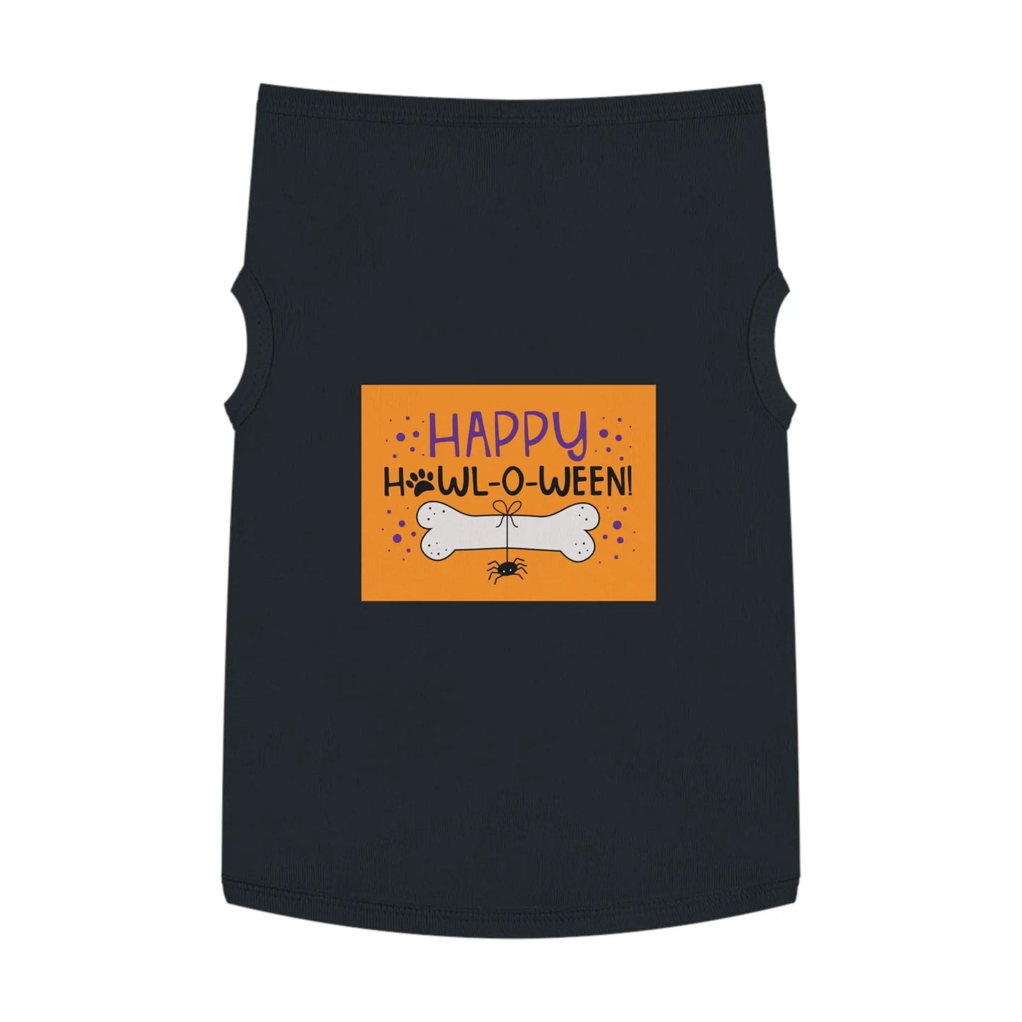 Halloween Pet Tank Top | Happy Howl-o-ween Costume for Dogs, Pet Apparel, Cute Dog Outfit, Festive Pet Clothing, Holiday Gift for Dog Lovers Printify