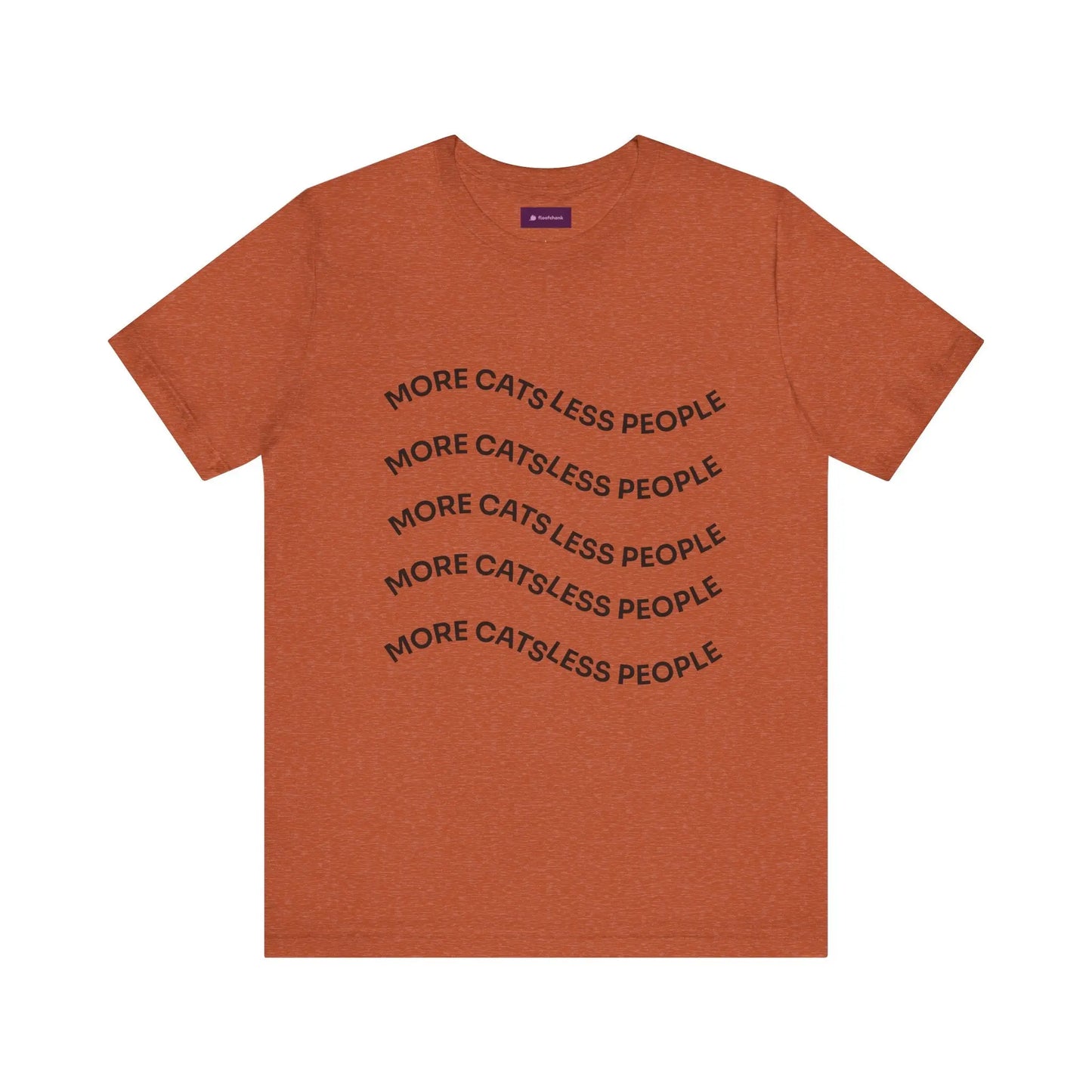 More Cats Less People Cats Graphic Tee - Unisex Jersey Shirt Printify