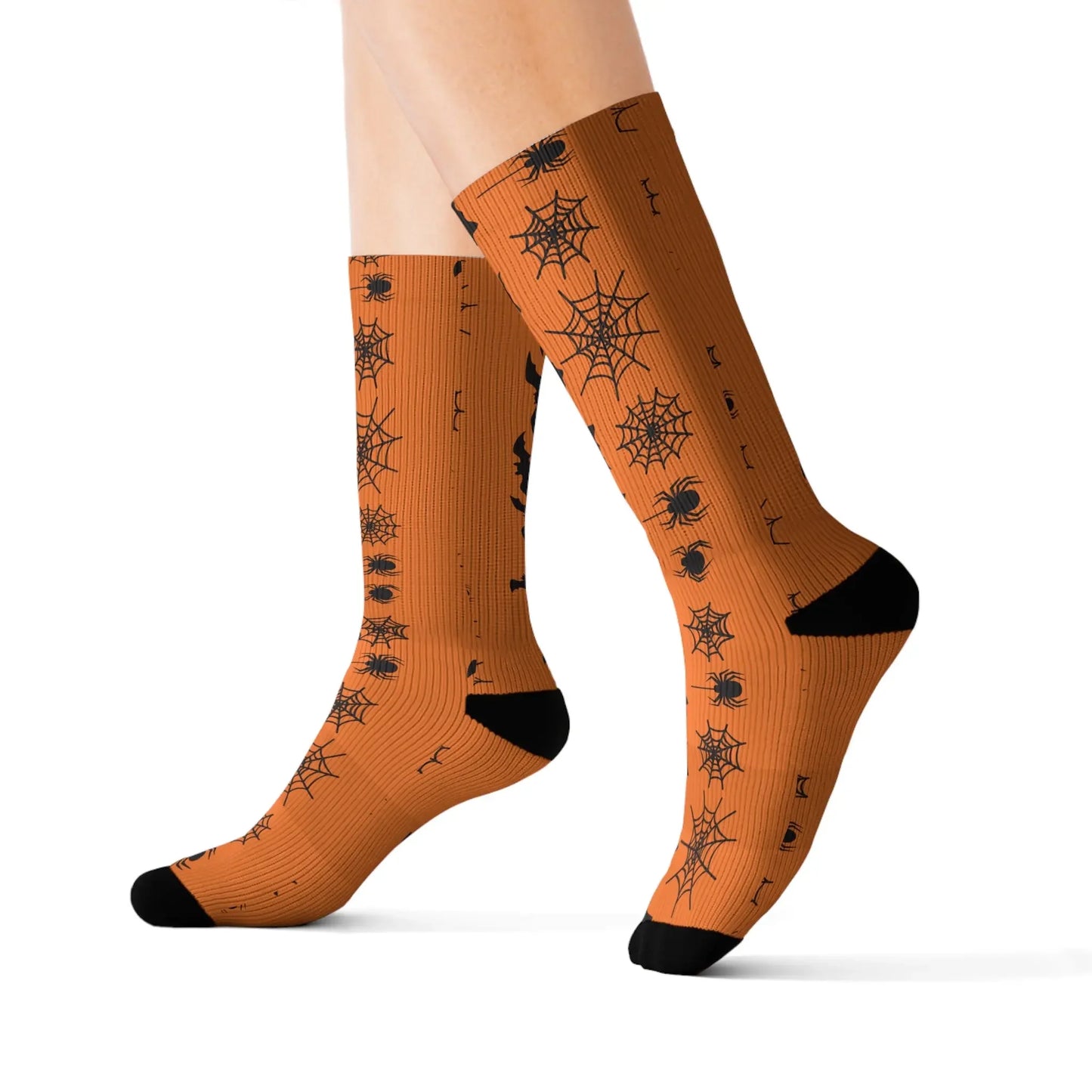 Halloween Themed Socks, Spooky Cozy Socks, Unique Gift for Her, Fall Accessories, Autumn Vibes, Funky Fashion Footwear - FloofChonk