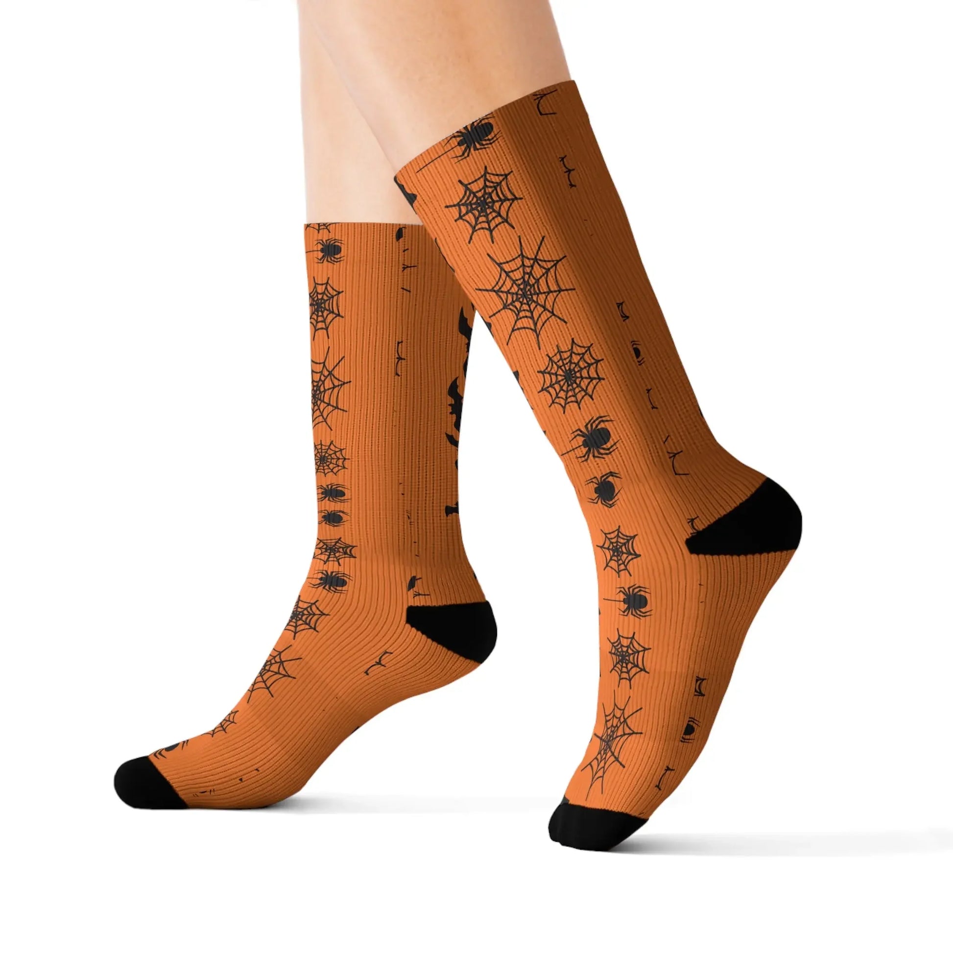 Halloween Themed Socks, Spooky Cozy Socks, Unique Gift for Her, Fall Accessories, Autumn Vibes, Funky Fashion Footwear - FloofChonk