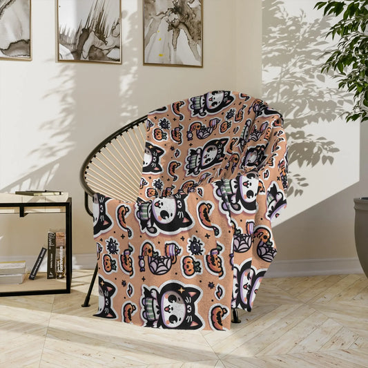 Velveteen Blanket - Cute Animal Themed Cozy Decorative Throw for Kids and Teens - FloofChonk