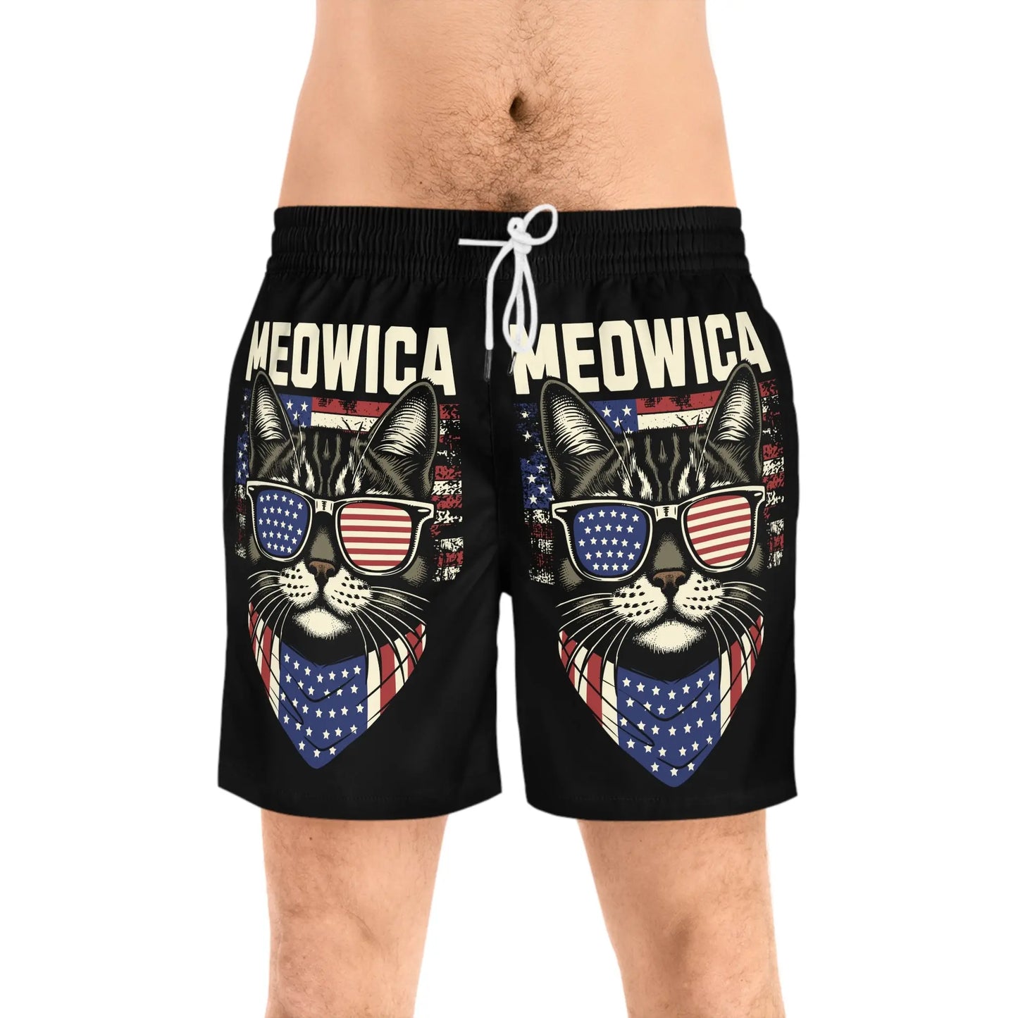 Swim Trunks MEOWICA Design Printify