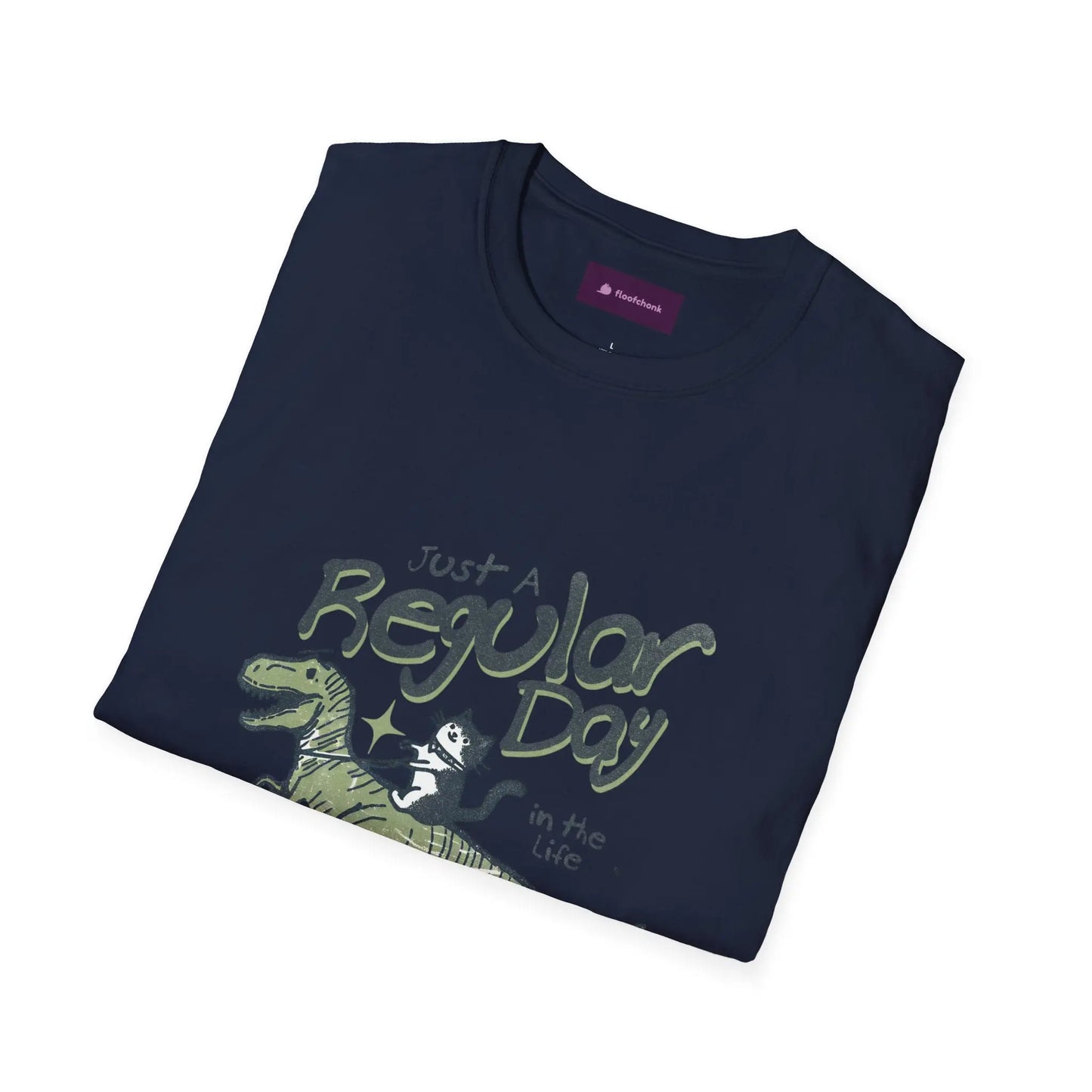 Dinosaur Graphic Tee - Unisex Softstyle T-Shirt for Kids and Adults Printify