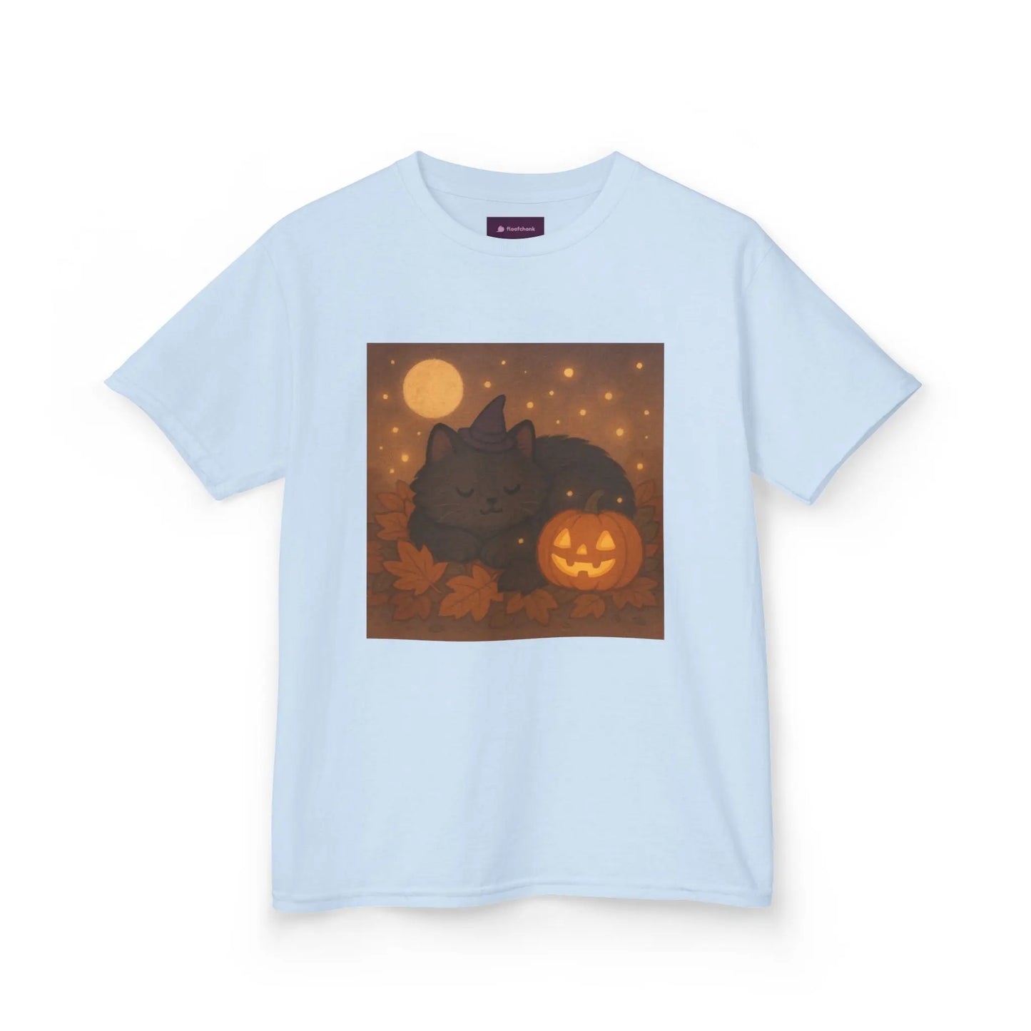 Halloween Cat Tee, Fall Shirt, Cute Pumpkin Gift, Cozy Kids Clothes, Autumn Vibes, Trick or Treat Apparel - Kids T-Shirt, Sweatshirt,