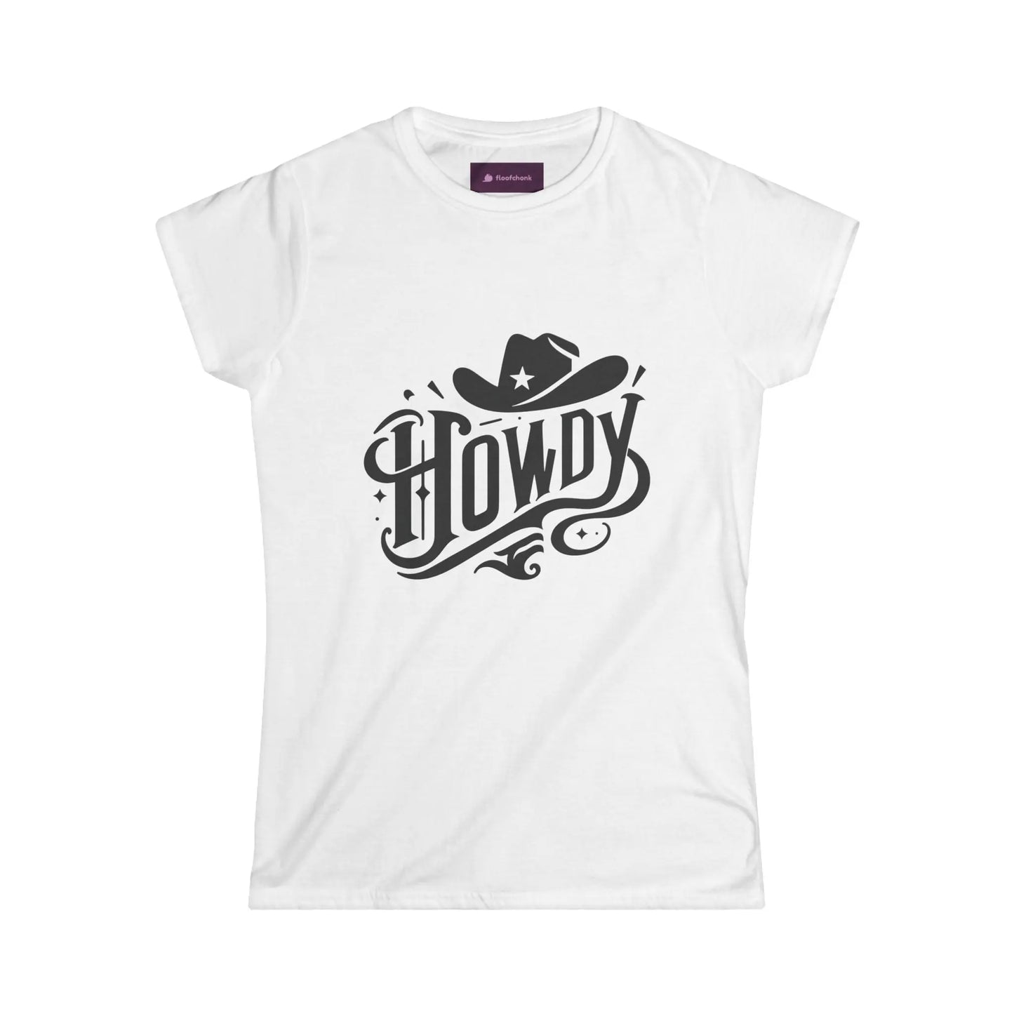 Howdy Graphic Women's Softstyle Tee, Cowgirl Shirt, Cute Western Style Shirt, Gift for Her, Soft Cotton Tee Printify
